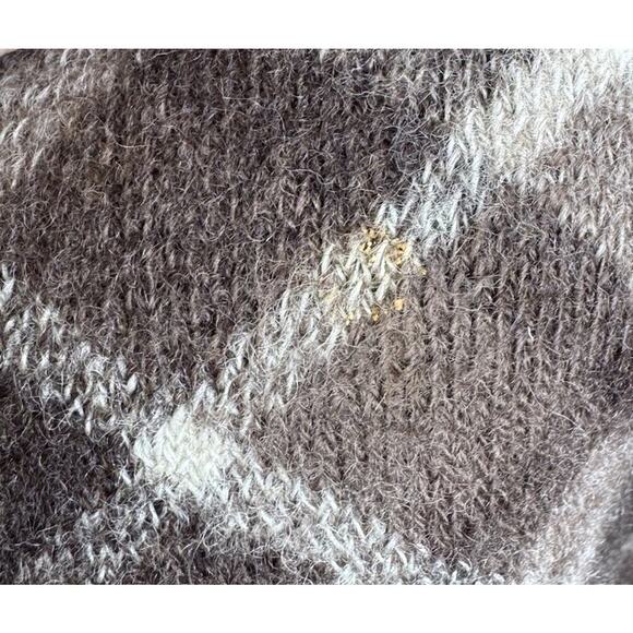 Tory Burch Size Medium 100% Brown Wool Blend Pencil Skirt Plaid Print Lined READ - Picture 12 of 13